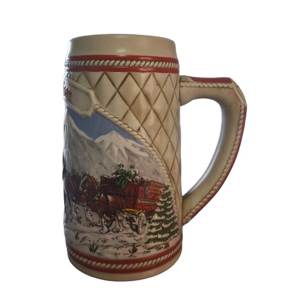 1985 Budweiser “A” Series Clydesdale Beer Stein Limited Edition Ceramarte Brazil - Picture 5 of 11